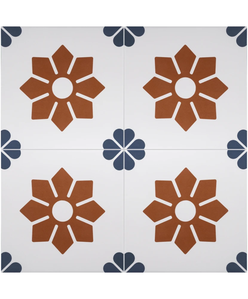 Carrelage Rivoli Fiore 20x20 cm - panneau de carreaux