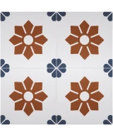 Carrelage Rivoli Fiore 20x20 cm - panneau de carreaux