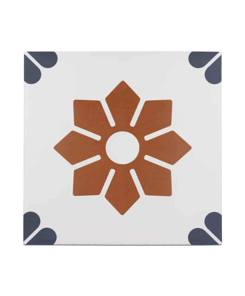 Carrelage Rivoli Fiore 20x20 cm - vue de face du carreau