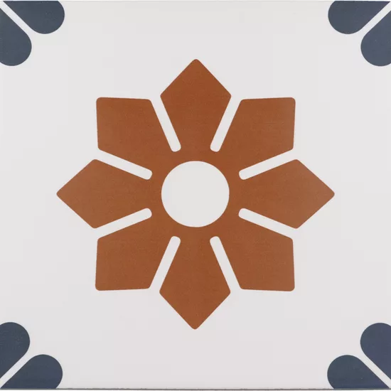 Carrelage Rivoli Fiore 20x20 cm - vue de face du carreau