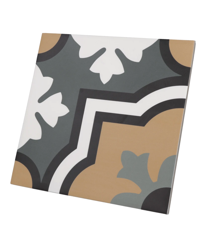 Carrelage Rivoli Monaco Gris 20x20 cm - vue latérale du carreau