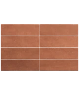 Carrelage Fango Cotto 5x15 cm - détail du carreau 2