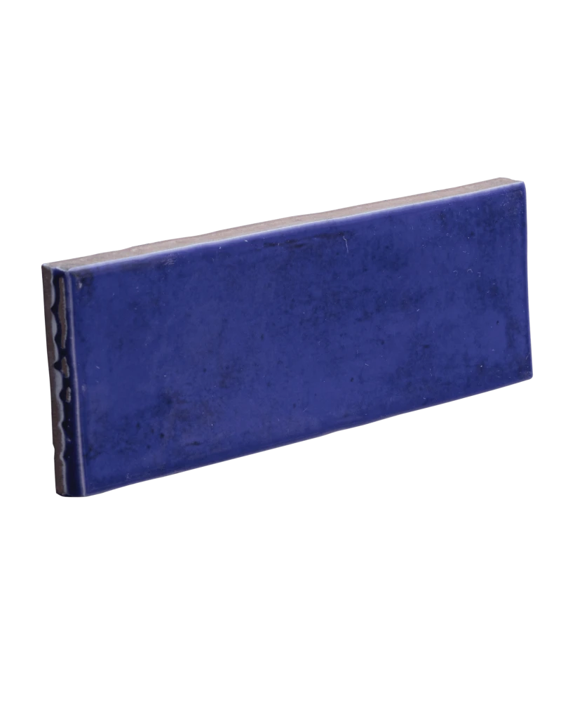 Carrelage Fango Cobalt Gloss 5x15 cm - détail du carreau