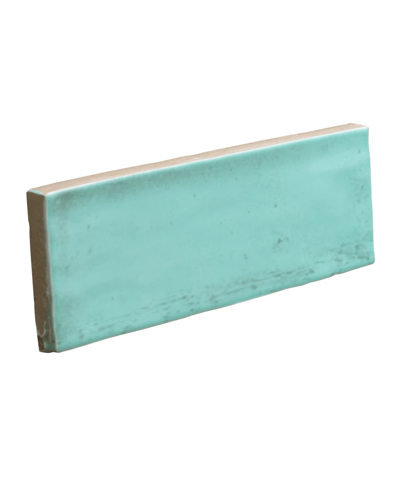 Carrelage Fango Aquamarine Gloss 5x15 cm - détail du carreau