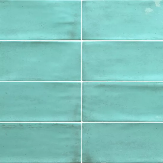 Carrelage Fango Aquamarine Gloss 5x15 cm - détail du carreau 2