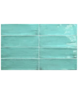 Carrelage Fango Aquamarine Gloss 5x15 cm - détail du carreau 2