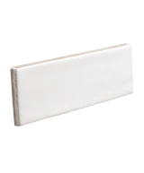 Carrelage Fango Blanc Gloss 5x15 cm - détail du carreau