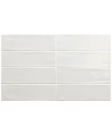 Carrelage Fango Blanc Gloss 5x15 cm - détail du carreau 2