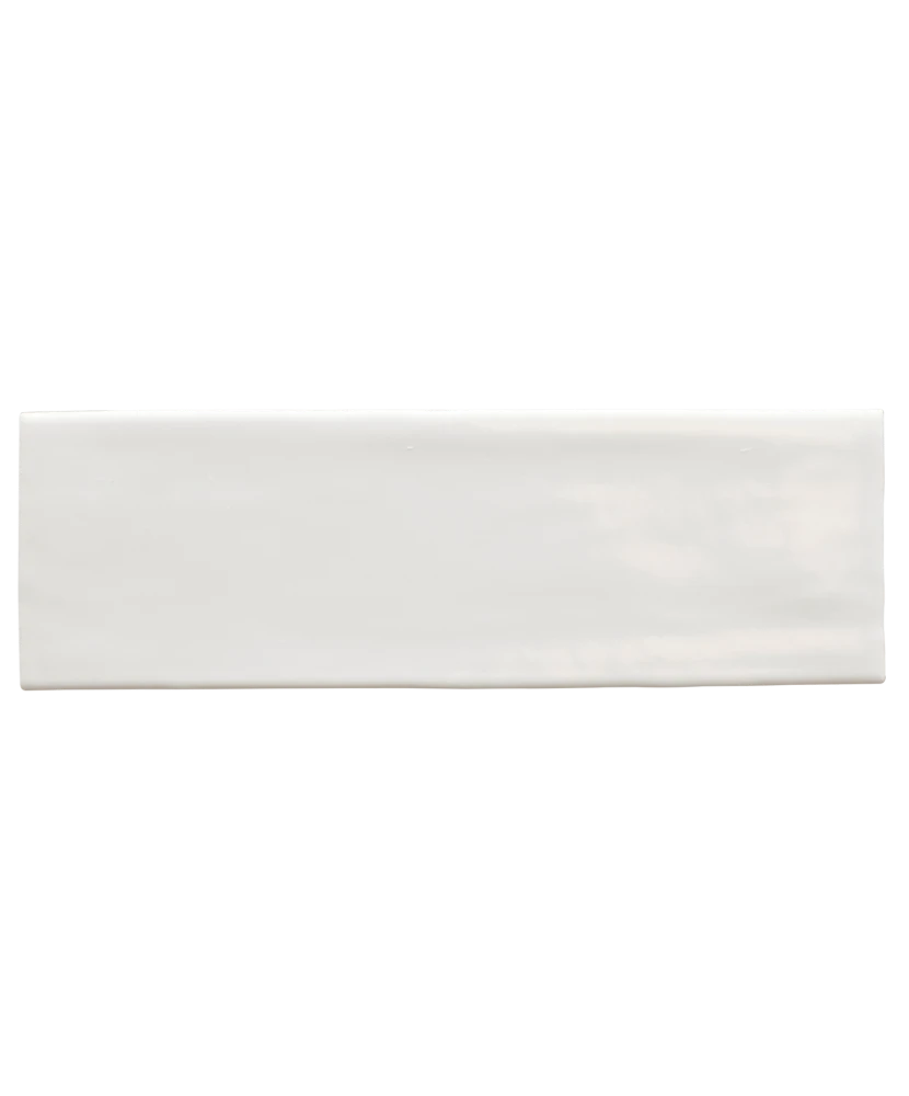 Carrelage Fango Blanc Gloss 5x15 cm - détail du carreau 3