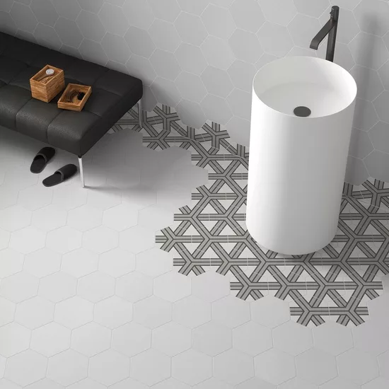 Carrelage Coimbra Oxford Gray 17,5x20 cm - vue d’ambiance 4