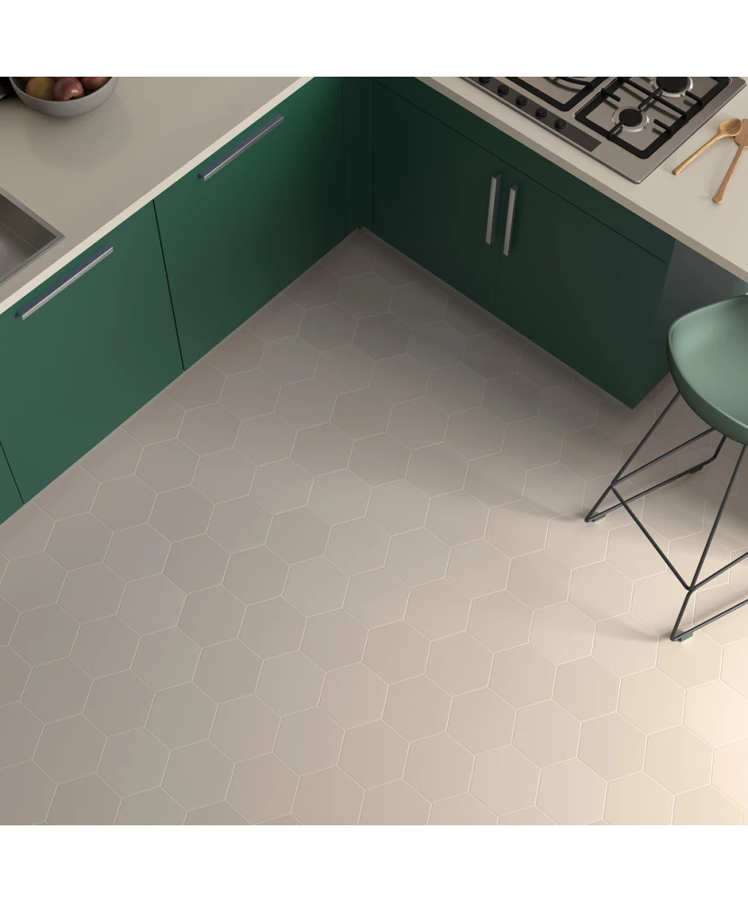 Carrelage Coimbra Taupe 17,5x20 cm - vue d’ambiance 2