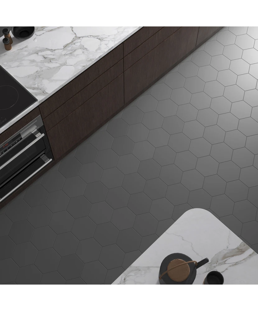 Carrelage Coimbra Black 17,5x20 cm - vue d’ambiance