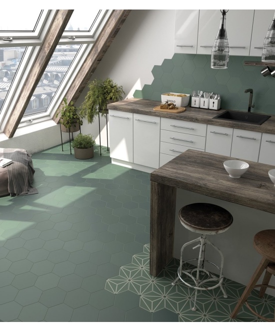 Coimbra Pickle Green 17.5x20 cm - carrelage NAIS - image 4