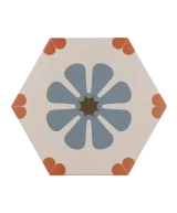Carrelage Coimbra Bella Blue 17,5x20 cm - détail du carreau 2