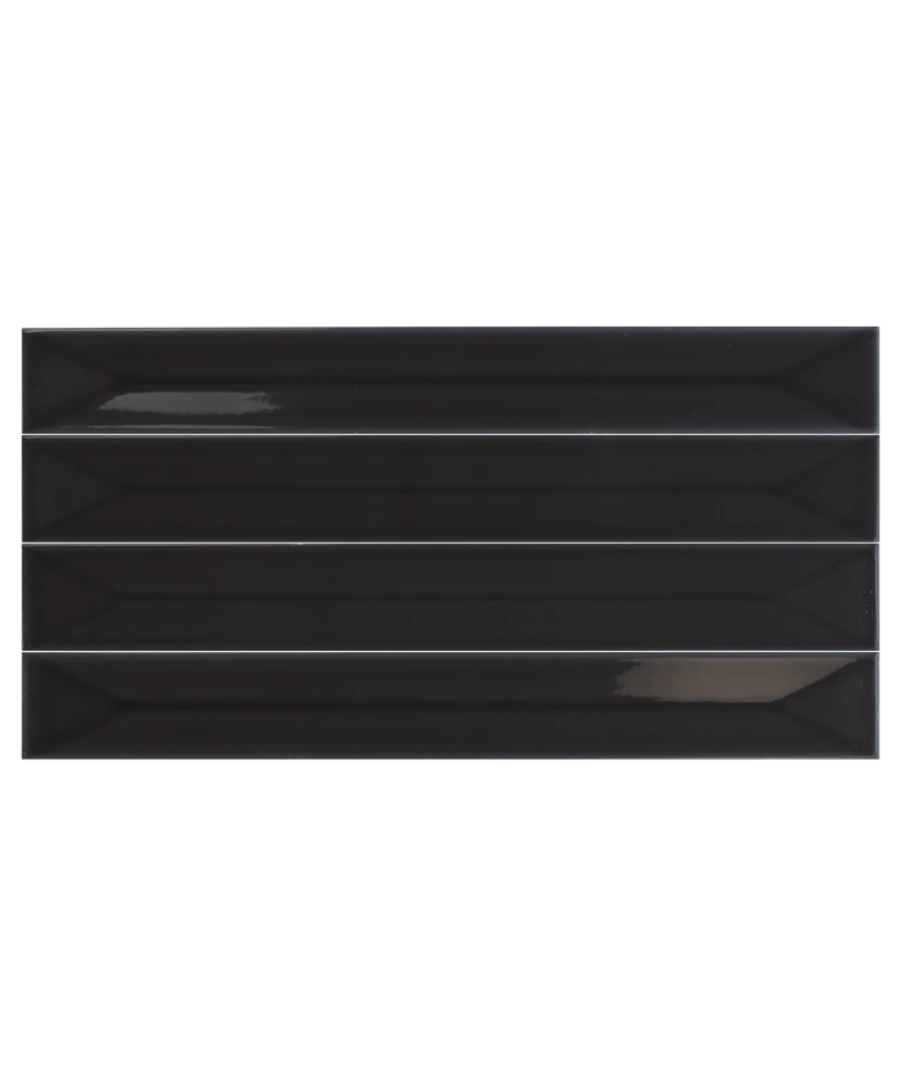 Carrelage Vitral Axis Black 5x40 cm - détail du carreau