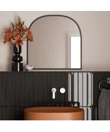 Carrelage Vitral Axis Black 5x40 cm - posé en salle de bain
