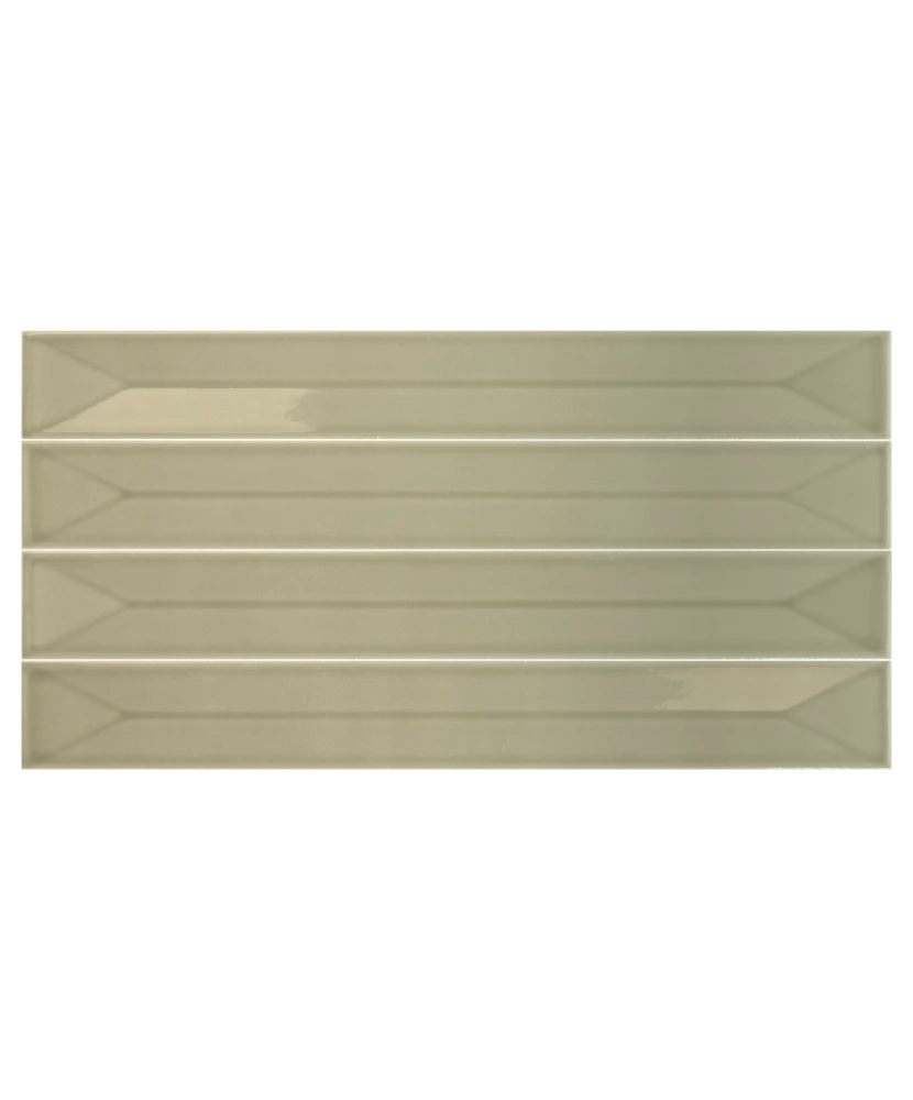 Carrelage Vitral Axis Olive 5x40 cm - détail du carreau