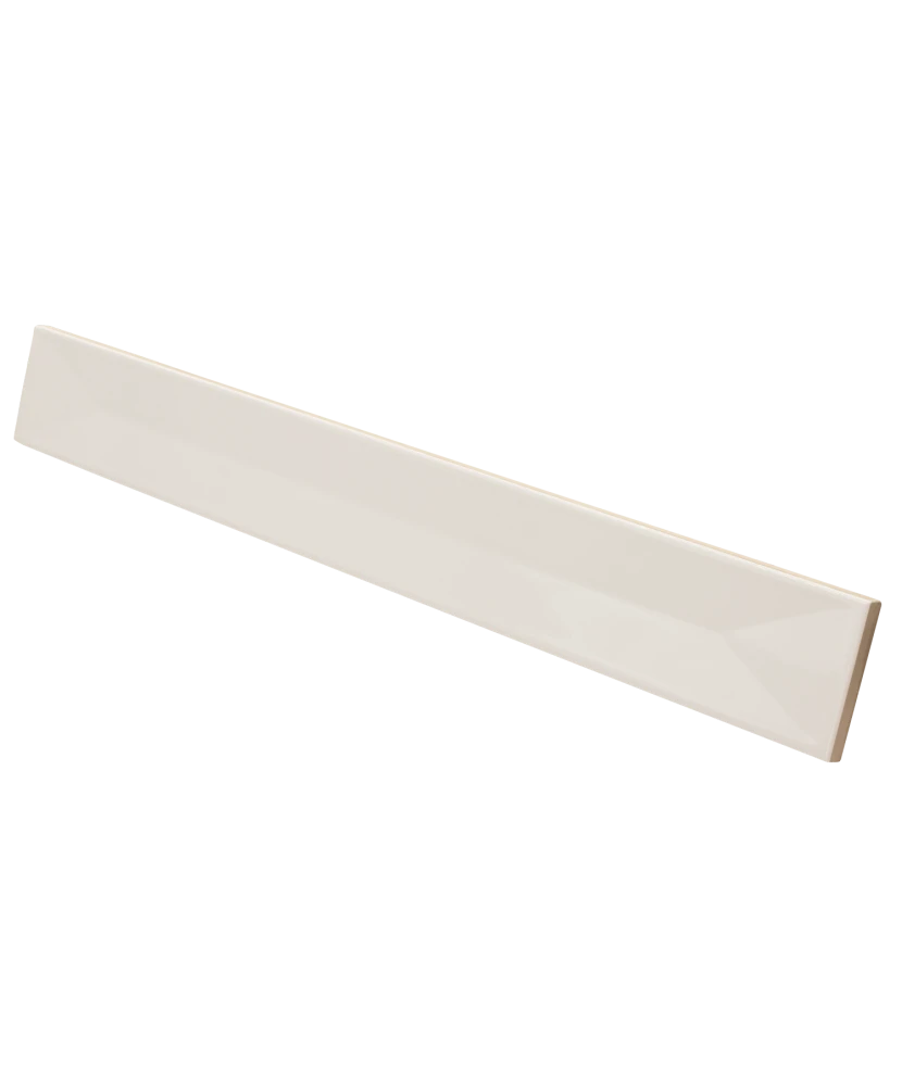 Carrelage Vitral Axis Snow 5x40 cm - vue latérale du carreau