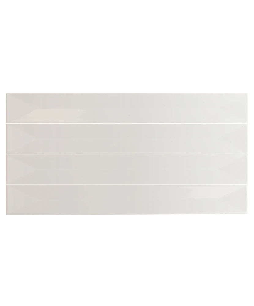 Carrelage Vitral Axis Snow 5x40 cm - détail du carreau