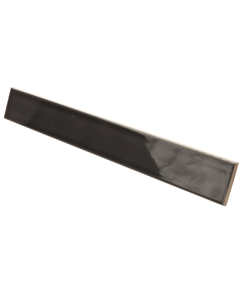 Carrelage Vitral Black 5x40 cm - vue latérale du carreau