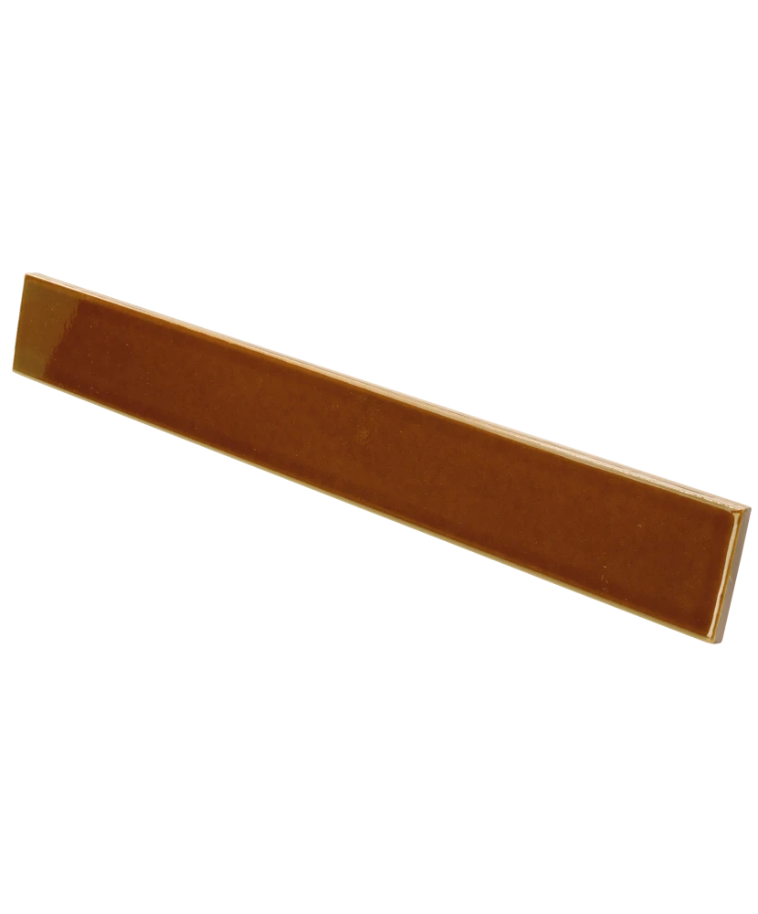 Carrelage Vitral Caramel Reactive 5x40 cm - vue latérale du carreau