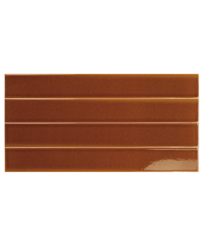 Carrelage Vitral Caramel Reactive 5x40 cm - détail du carreau