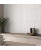 Carrelage Hopp White 5x40 cm - vue d’ambiance