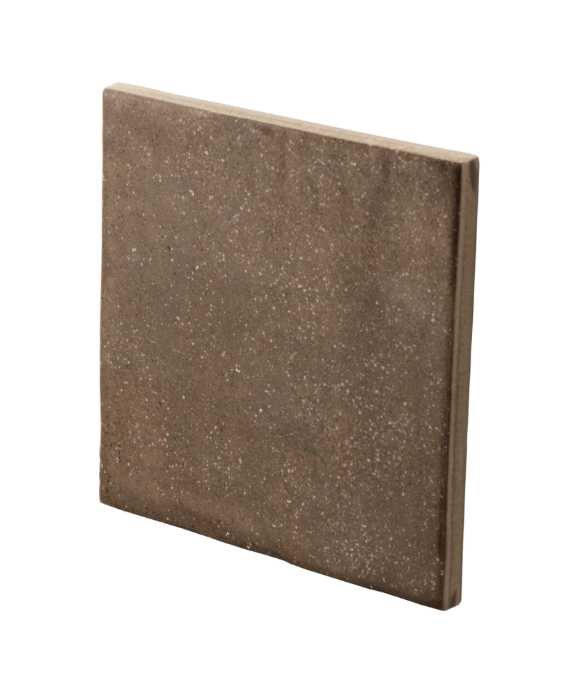 Carrelage Stage Brown 10x10 cm - vue latérale du carreau
