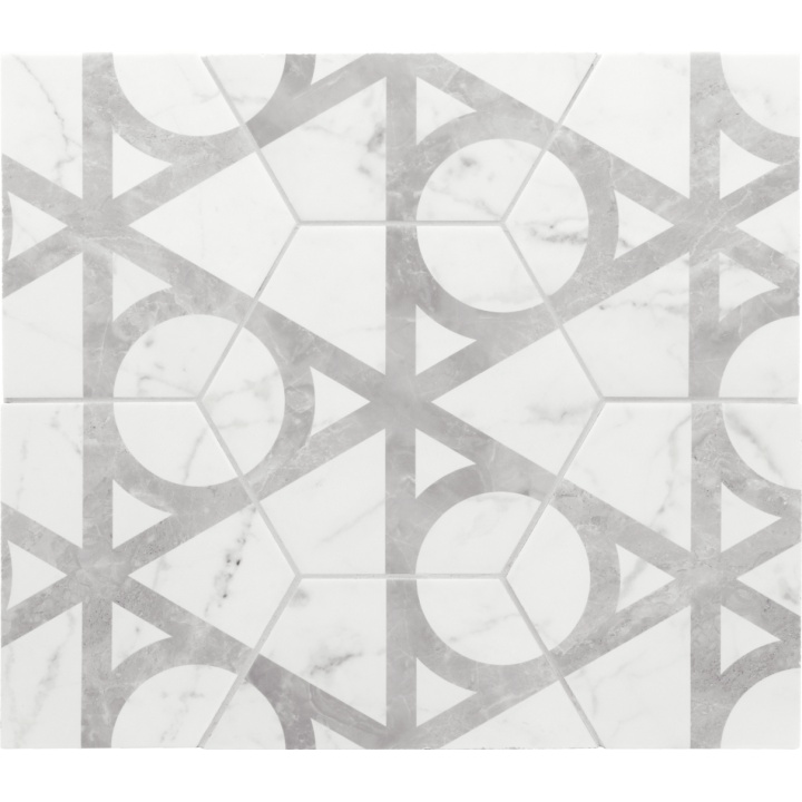 Carrara Hexagon Flow 17.5x20 cm - carrelage NAIS - image 2