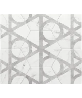 Carrelage Carrara Hexagon Flow 17,5x20 cm - détail du carreau