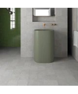 Carrelage Stage Grey 20x20 cm - posé en salle de bain