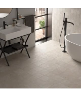 Carrelage Stage Taupe 20x20 cm - posé en salle de bain