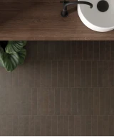 Carrelage Stage Brown 6x30 cm - vue d’ambiance
