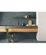 Carrelage Stage Denim 6x30 cm - posé en cuisine