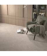 Carrelage Stage Taupe 6x30 cm - posé dans un salon - vue 2