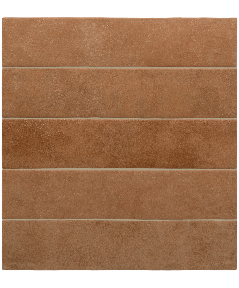 Carrelage Stage Terracotta 6x30 cm - panneau de carreaux