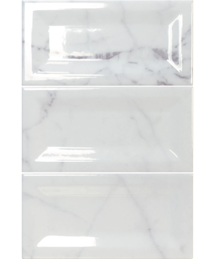 Carrelage Carrara Inmetro 7,5x15 cm - détail du carreau 3
