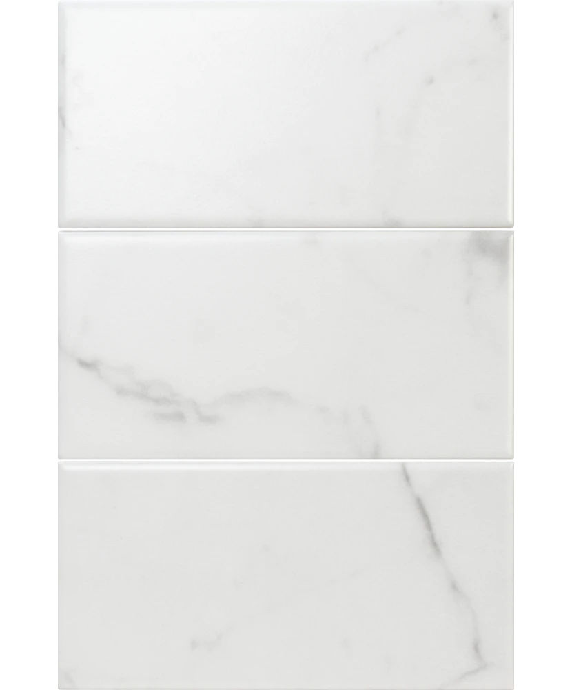 Carrelage Carrara Mat 7,5x15 cm - détail du carreau