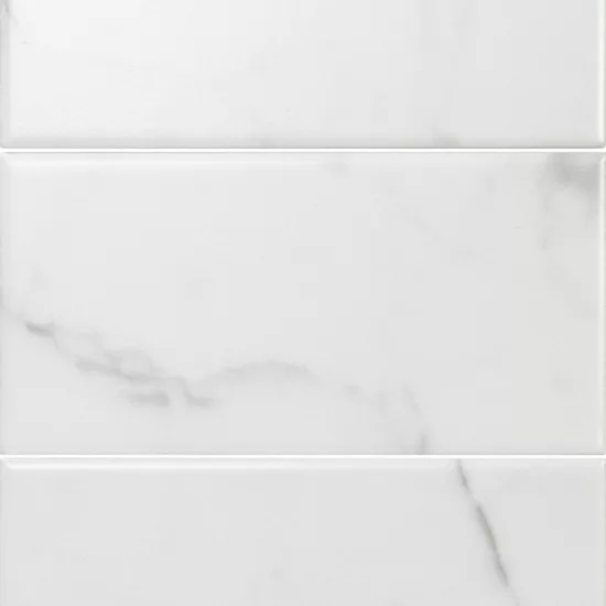 Carrelage Carrara Mat 7,5x15 cm - détail du carreau