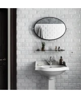 Carrelage Carrara Metro 7,5x15 cm - posé en salle de bain