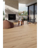 Carrelage 20x120 Honey Wood Olmo Nat Rectifié - vue d’ambiance 3