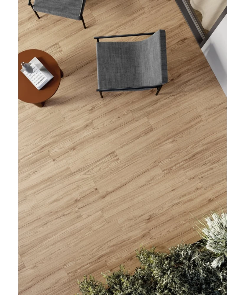 Carrelage 20x120 Honey Wood Olmo Nat Rectifié - vue d’ambiance 4