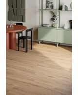 Carrelage 20x120 Honey Wood Olmo Nat Rectifié - vue d’ambiance 6