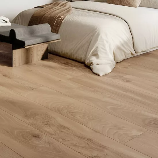 Carrelage 20x120 Honey Wood Noce Nat Rectifié - vue d’ambiance 2