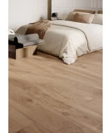 Carrelage 20x120 Honey Wood Noce Nat Rectifié - vue d’ambiance 2