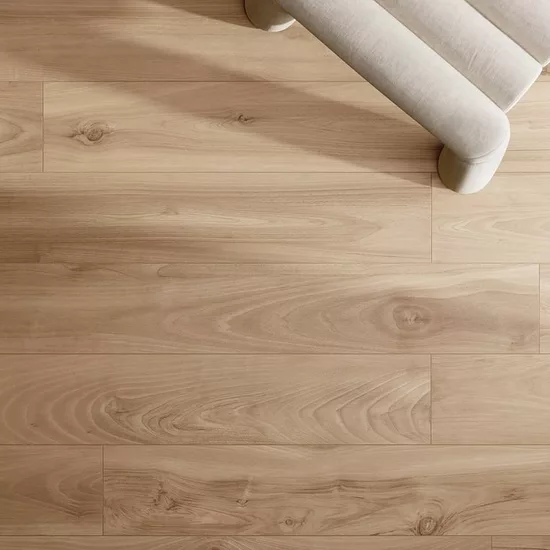 Carrelage 20x120 Honey Wood Noce Nat Rectifié - vue d’ambiance 3