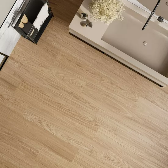 Carrelage 20x120 Honey Wood Rovere Nat Rectifié - vue d’ambiance 2
