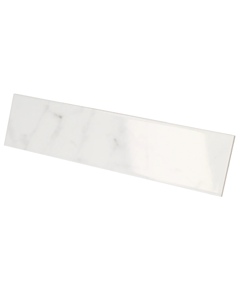 Carrelage Carrara 7,5x30 cm - vue latérale du carreau