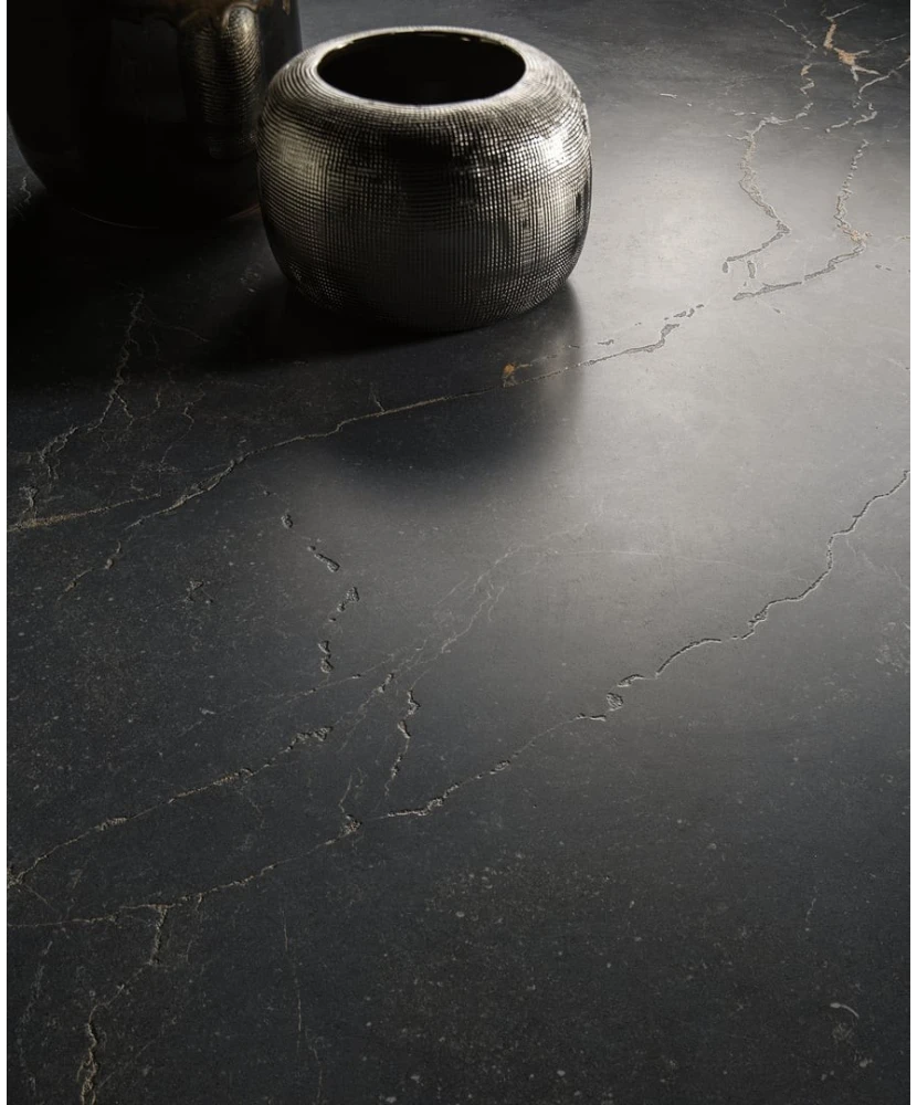 Carrelage 60x120 Noble Stone Dark 3D Satin Rectifié - vue d’ambiance
