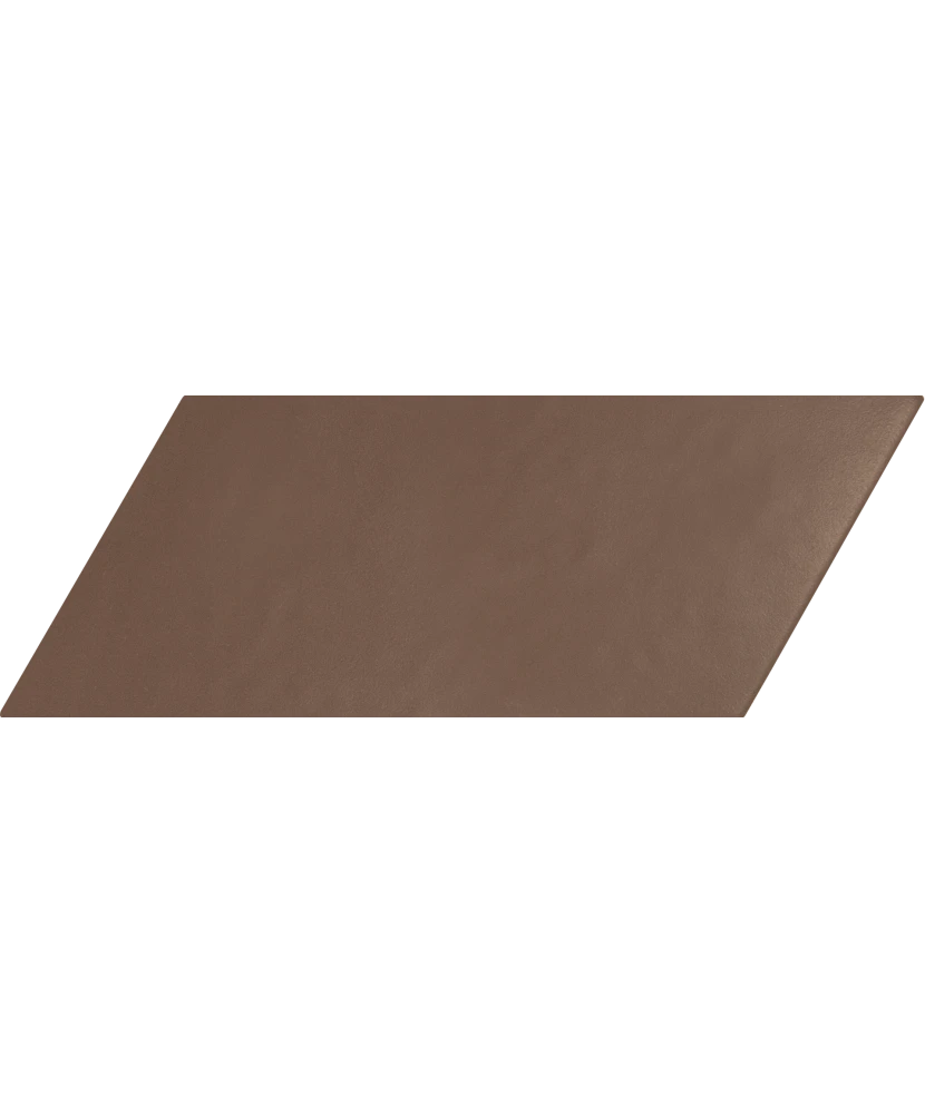 Carrelage Chevron Marron Mate Gauche 9x20,5 cm - détail du carreau